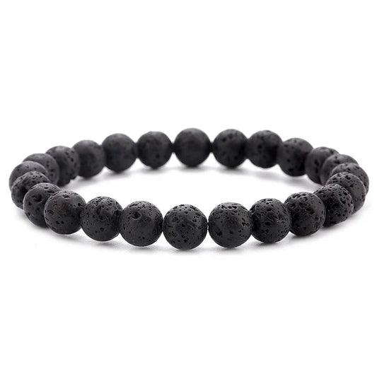 Volcanic Natural Rock Beaded Bracelet