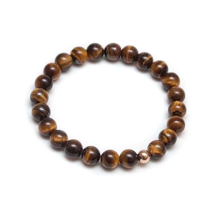 Tigereye Natural Gemstone Beaded Bracelet