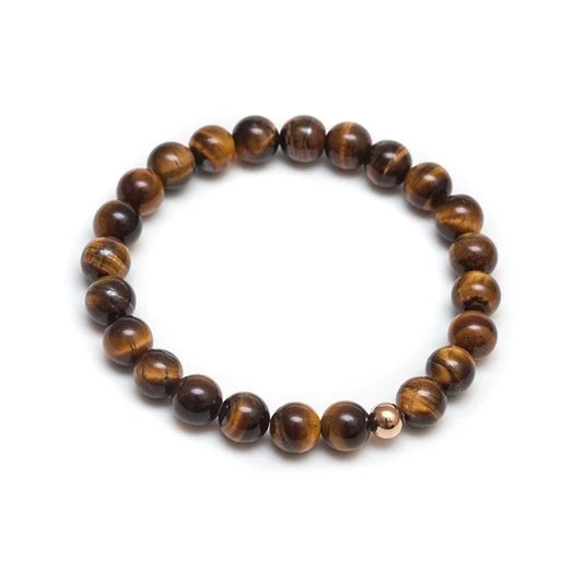 Tigereye Natural Gemstone Beaded Bracelet
