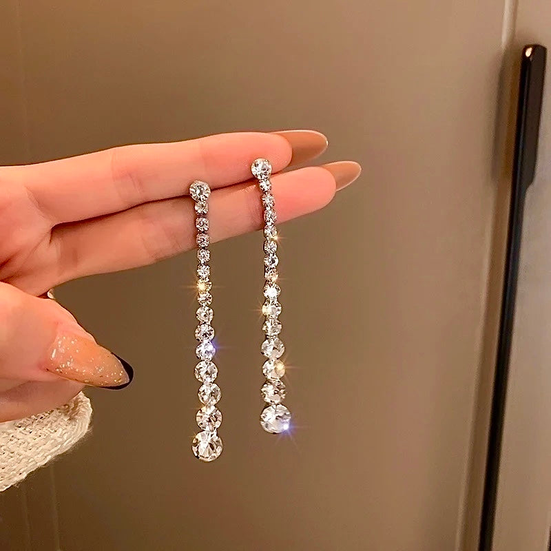 Luminous Geometry Drop Earrings