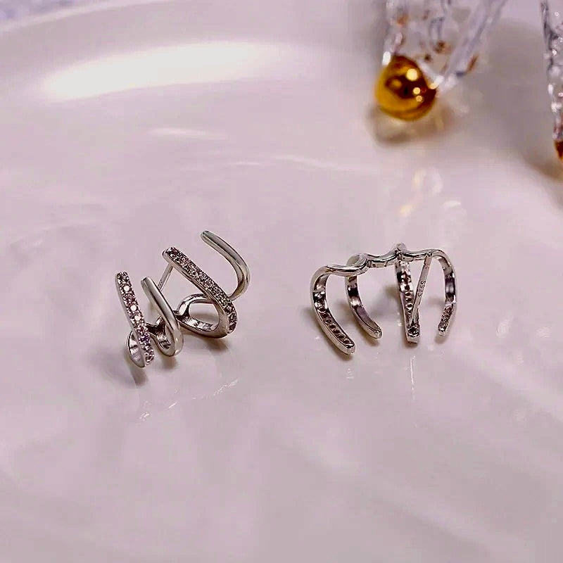 Celestial Orbit Silver & Stud Earrings