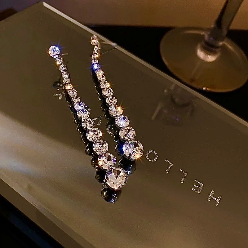 Luminous Geometry Drop Earrings