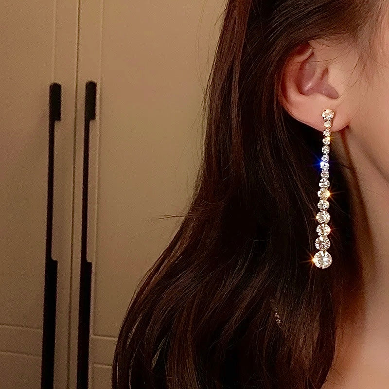Luminous Geometry Drop Earrings