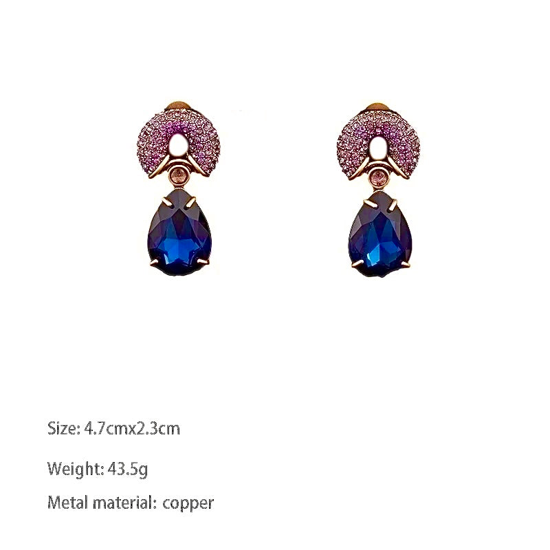 Twilight Cascade Drop Earrings 18k Gold Plated