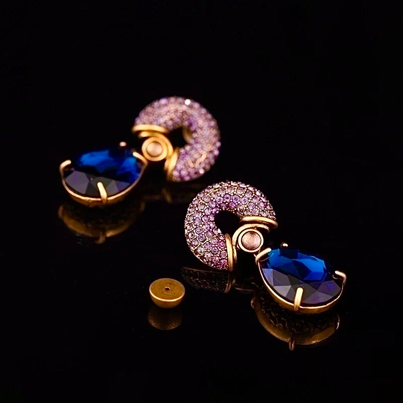 Twilight Cascade Drop Earrings 18k Gold Plated