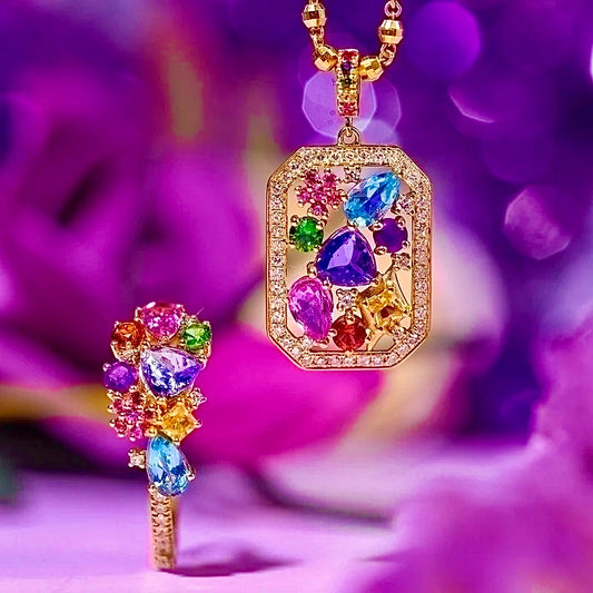 Fleur Éternelle Crystal Jewelry Set