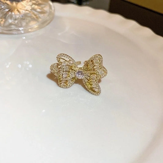 18K Gold Plated Butterfly Ring