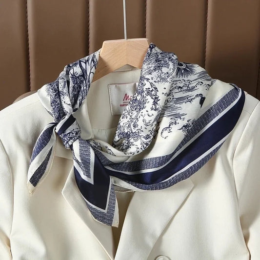 Floral Mural Silk Scarf