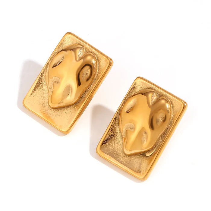 18K Gold Plated Stud Earrings