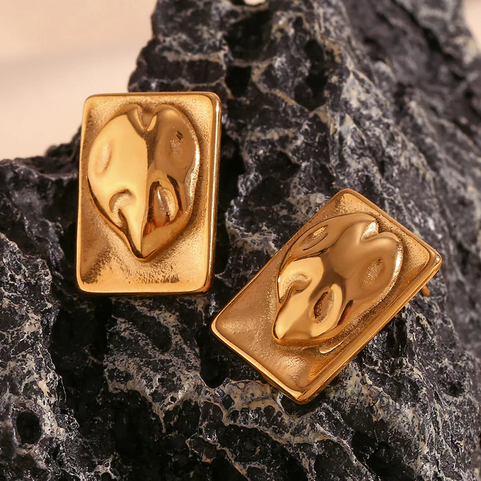 18K Gold Plated Stud Earrings