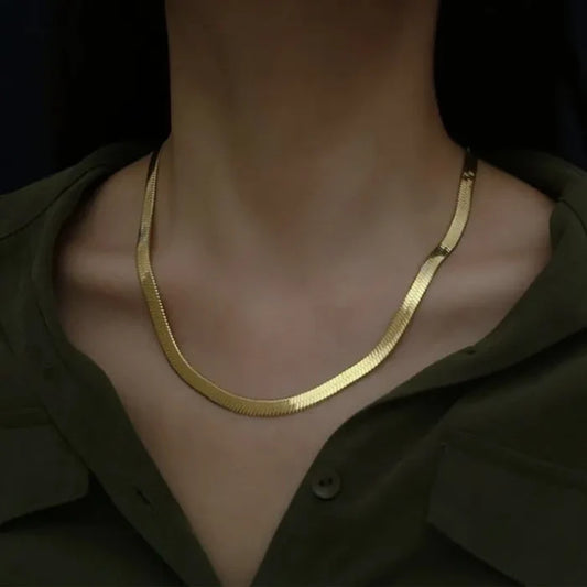 18k Gold Plated Blade Chain